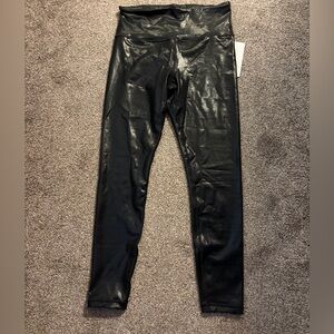 Athleta Shiny Black Leggings